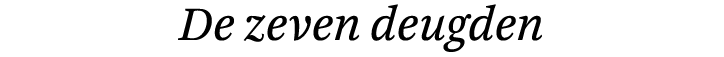 De zeven deugden 